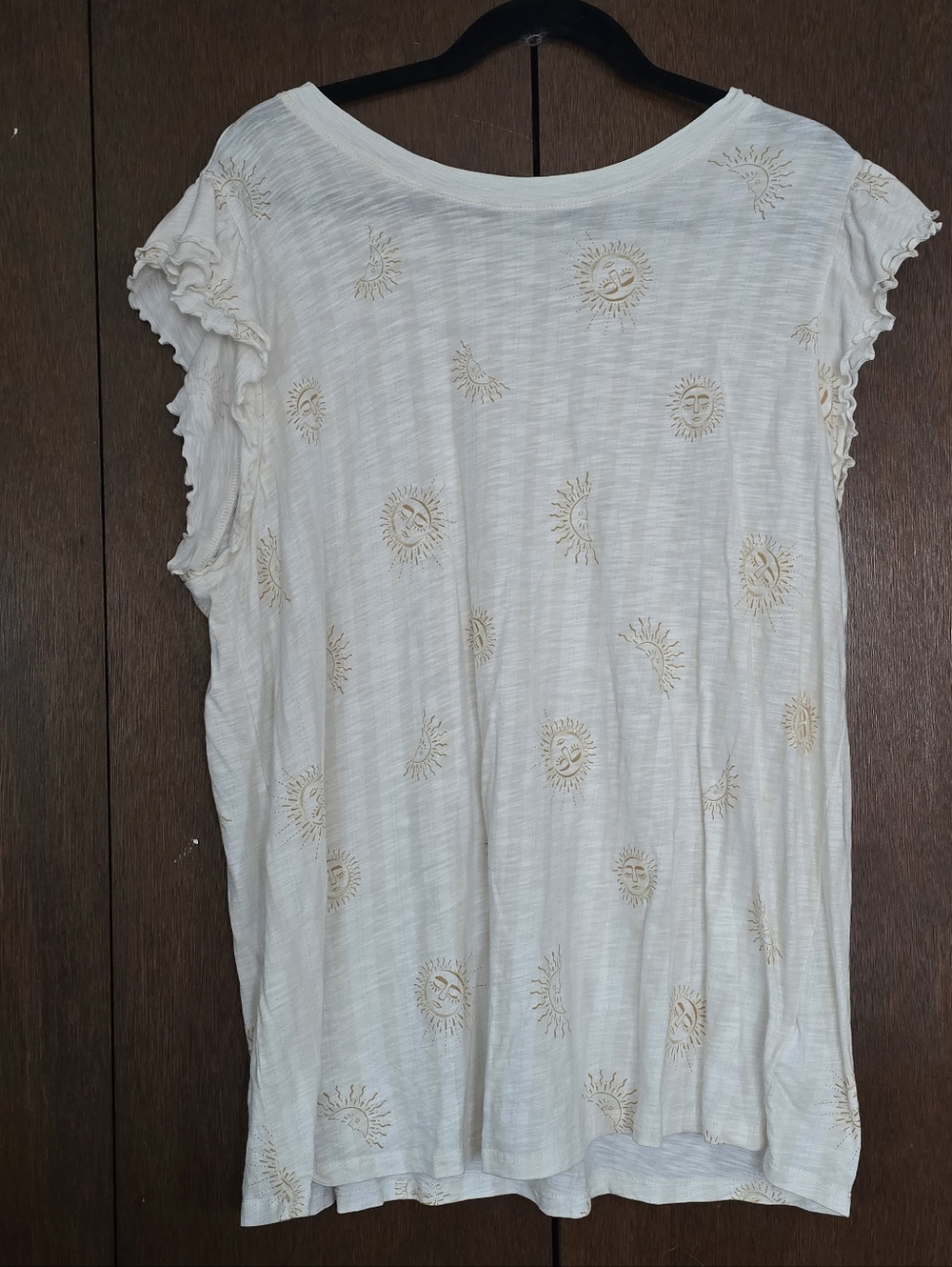 Torrid Celestial Sun Ruffle Sleeve T Shirt